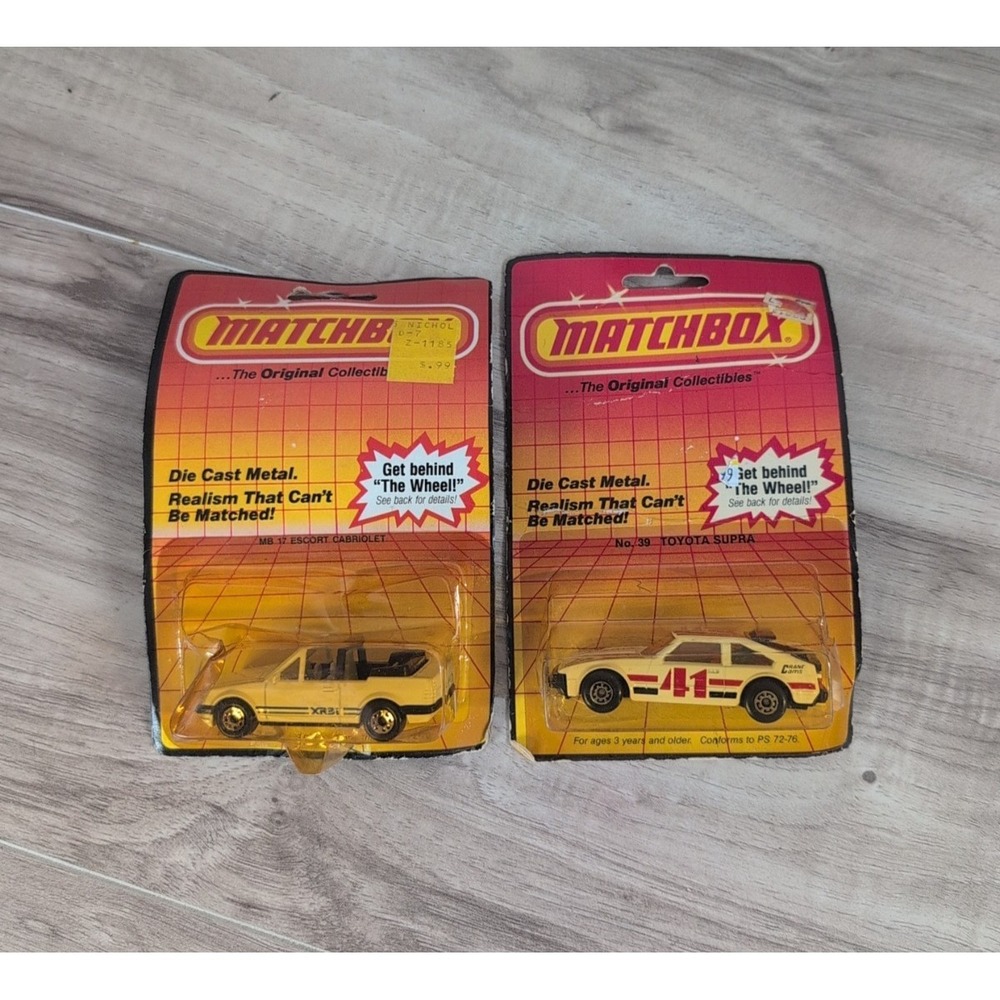 Matchbox 1983 # 39 and MB17 ESCORT the original collectibles Die Cast Metal
